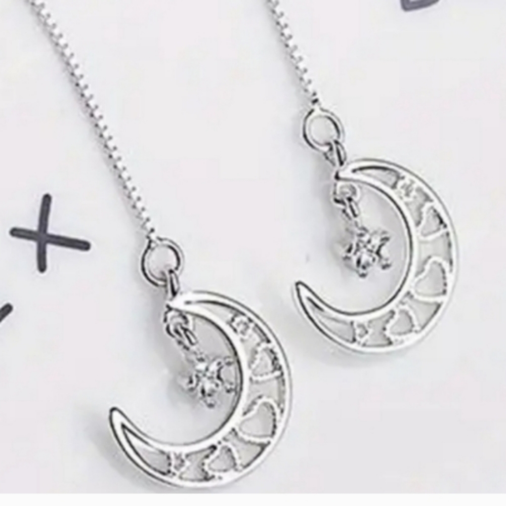 Beautiful Silver Threader Earrings - Picture 10 of 11
